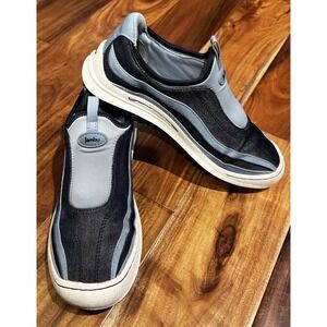 Jambu Women's 7M Blue Gray Slip-On Comfort Shoes Hope Plant Based EVA Insole